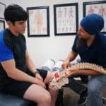 Biomechanical research leading to a consult to talk about spinal health